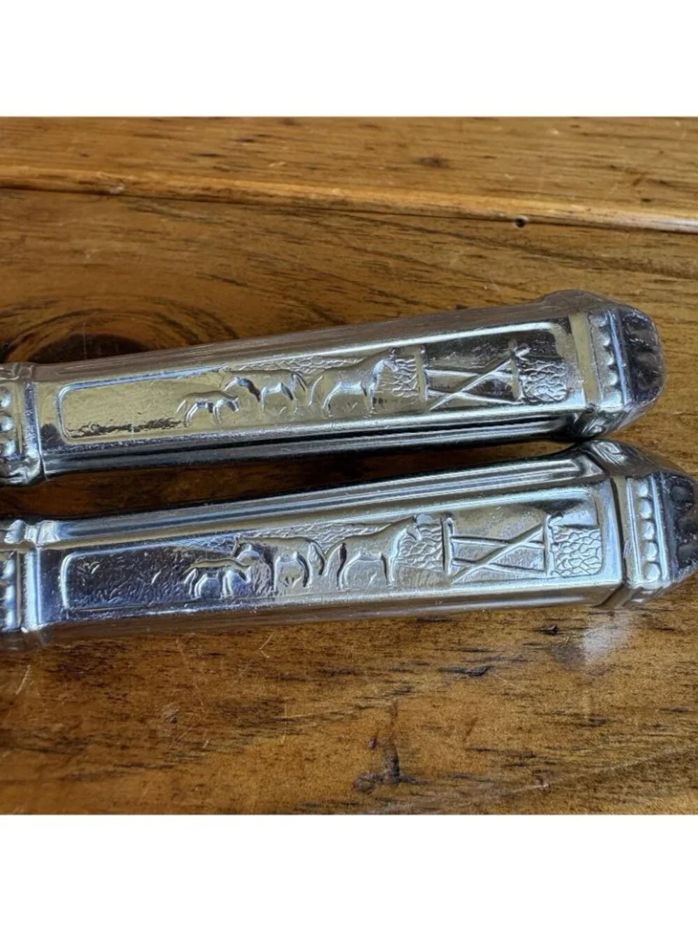 Gazola INOX Brazil FORK Rural Farm Horse Country Replacement VINTAGE Set Of 2